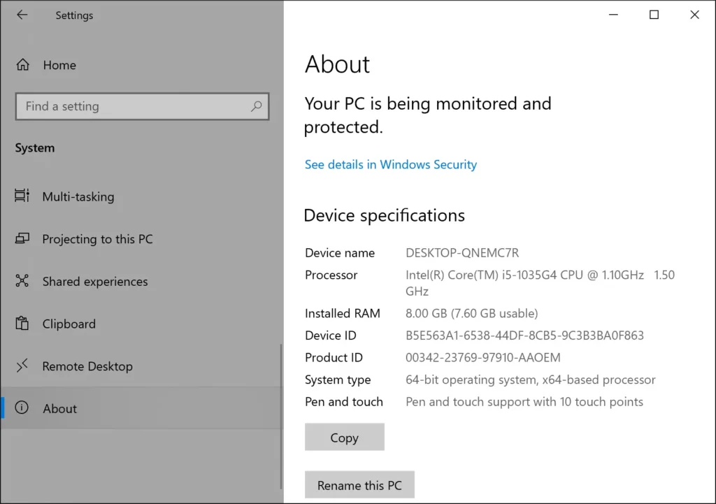 Identify windows version , 32 and 64 bit